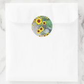 Rond Sticker Fleurs Jaunes (Sac)