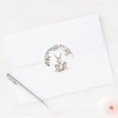 Rond Sticker Floral Bunny (Enveloppe)