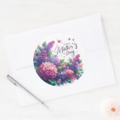 Rond Sticker floral Fête des Mères Lilacs en fleurs (Enveloppe)