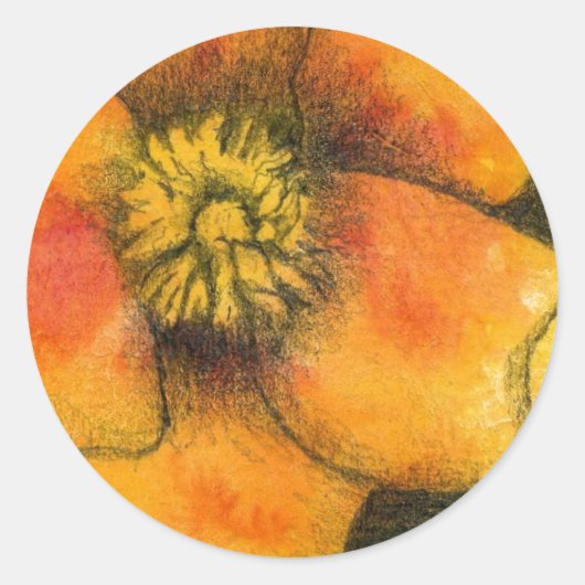 Rond Sticker floral n° 1 (Devant)