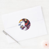 Rond Sticker floral "Pansy #2" (Enveloppe)