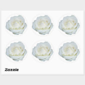 Rond Sticker Floral Personnalisé rose (Feuille)