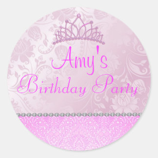Rond Sticker Floral Princess Rose