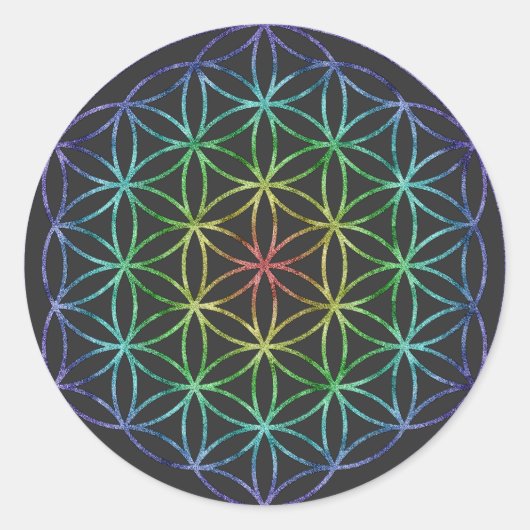 Rond Sticker Flower of Life (Devant)