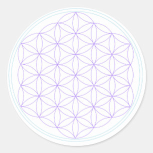 Rond Sticker Flower of Life