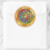 Rond Sticker Flower of Life - Design ORIGINAL par Lilya (Sac)
