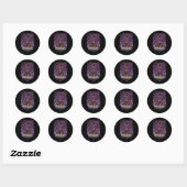 Rond Sticker foncé3 (Feuille)