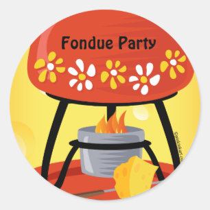 Rond Sticker Fondue au fromage