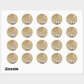 Rond Sticker Forever Love Bunnies (Feuille)