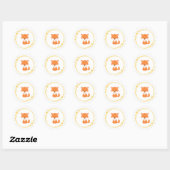 Rond Sticker Fox (Feuille)