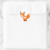 Rond Sticker Fox Cartoon sympa (Sac)