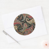 Rond Sticker Fractal Paisley (Enveloppe)