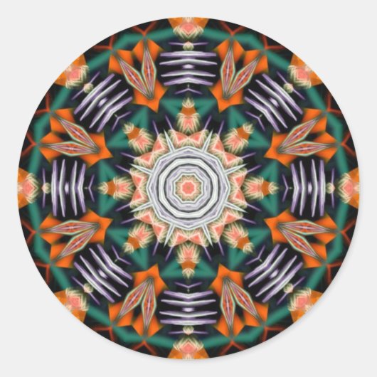 Rond Sticker Fractidelic 016 (Devant)