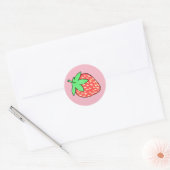 Rond Sticker fraise (Enveloppe)