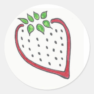 Rond Sticker fraise