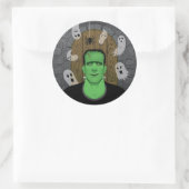 Rond Sticker Frankenstein & Ghosts (Sac)