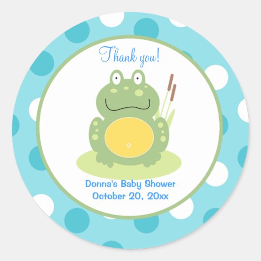 Rond Sticker Freddy the Frog Round Favker (Devant)