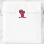 Rond Sticker #freetaiwan Free Taiwan (Sac)