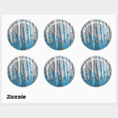 Rond Sticker Fréquences Créatives -Solfeggio Source (Feuille)