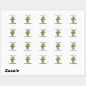 Rond sticker Friends of Arbor Day (Feuille)