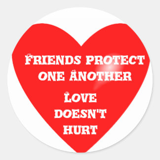 Rond Sticker Friends Protection_