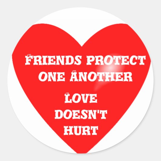 Rond Sticker Friends Protection_ (Devant)