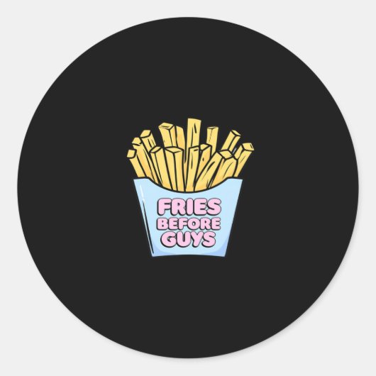 Rond Sticker Fries Before Guys (Devant)