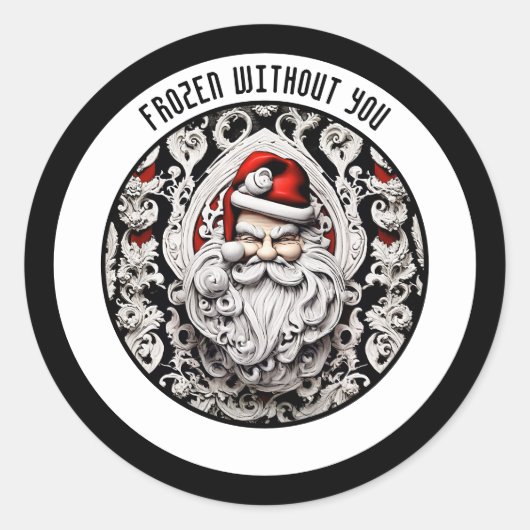 Rond sticker "Frozen Without You" WHIMSIGOTH VACANCES (Devant)