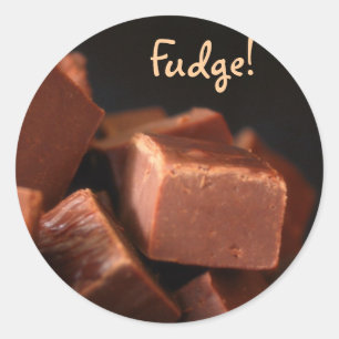 Rond Sticker Fudge