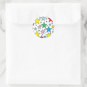Rond Sticker Funky Cute Bright Stars (Sac)