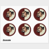 Rond Sticker "furtif" JSC (Feuille)