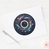 Rond Sticker Galaxy de minuit (Enveloppe)