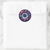 Rond Sticker Galaxy Planet Ring (Sac)