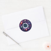 Rond Sticker Galaxy Planet Ring (Enveloppe)