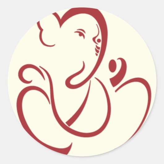 Rond Sticker Ganesha (Devant)