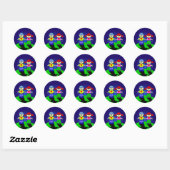 Rond Sticker GARY & GIRL (Feuille)