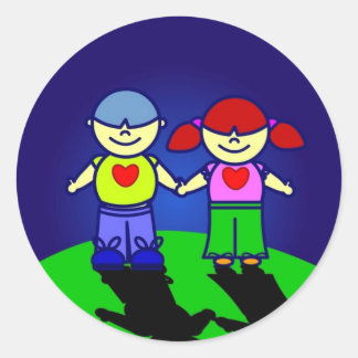 Rond Sticker GARY & GIRL