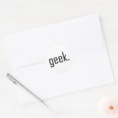 Rond Sticker geek (Enveloppe)