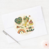 Rond Sticker geft funt pour la fête de la mère (Enveloppe)