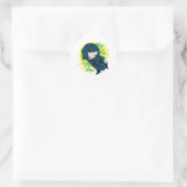 Rond Sticker Geisha Flowers (Sac)