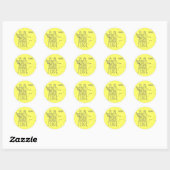 Rond Sticker Gemini (Feuille)