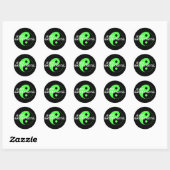 Rond Sticker géologue zen (Feuille)