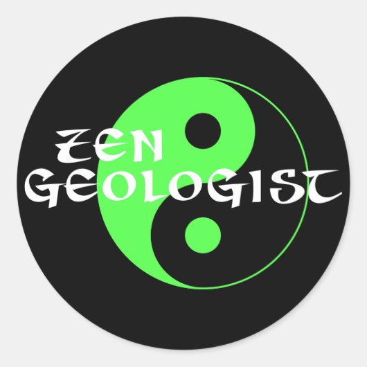 Rond Sticker géologue zen (Devant)