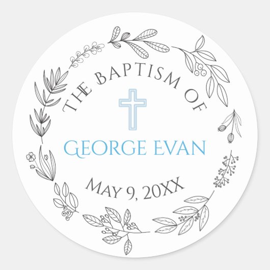 Rond Sticker George Baptism (Devant)