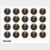 Rond Sticker George Washington (Feuille)