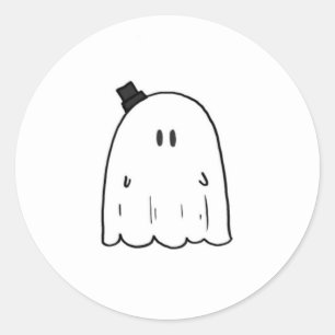 Rond Sticker Ghost mignon