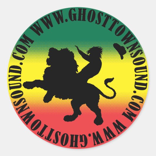 Rond Sticker Ghost Town Sound (Devant)