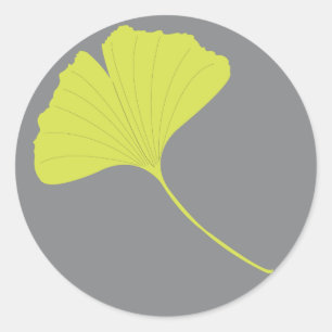 Rond Sticker Ginkgo