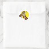 Rond Sticker Giraffe Majestic (Sac)