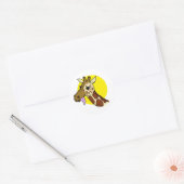 Rond Sticker Giraffe Majestic (Enveloppe)